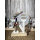 LETRAS FLORALES CON FLOR PRESERVADAS DE 11CM